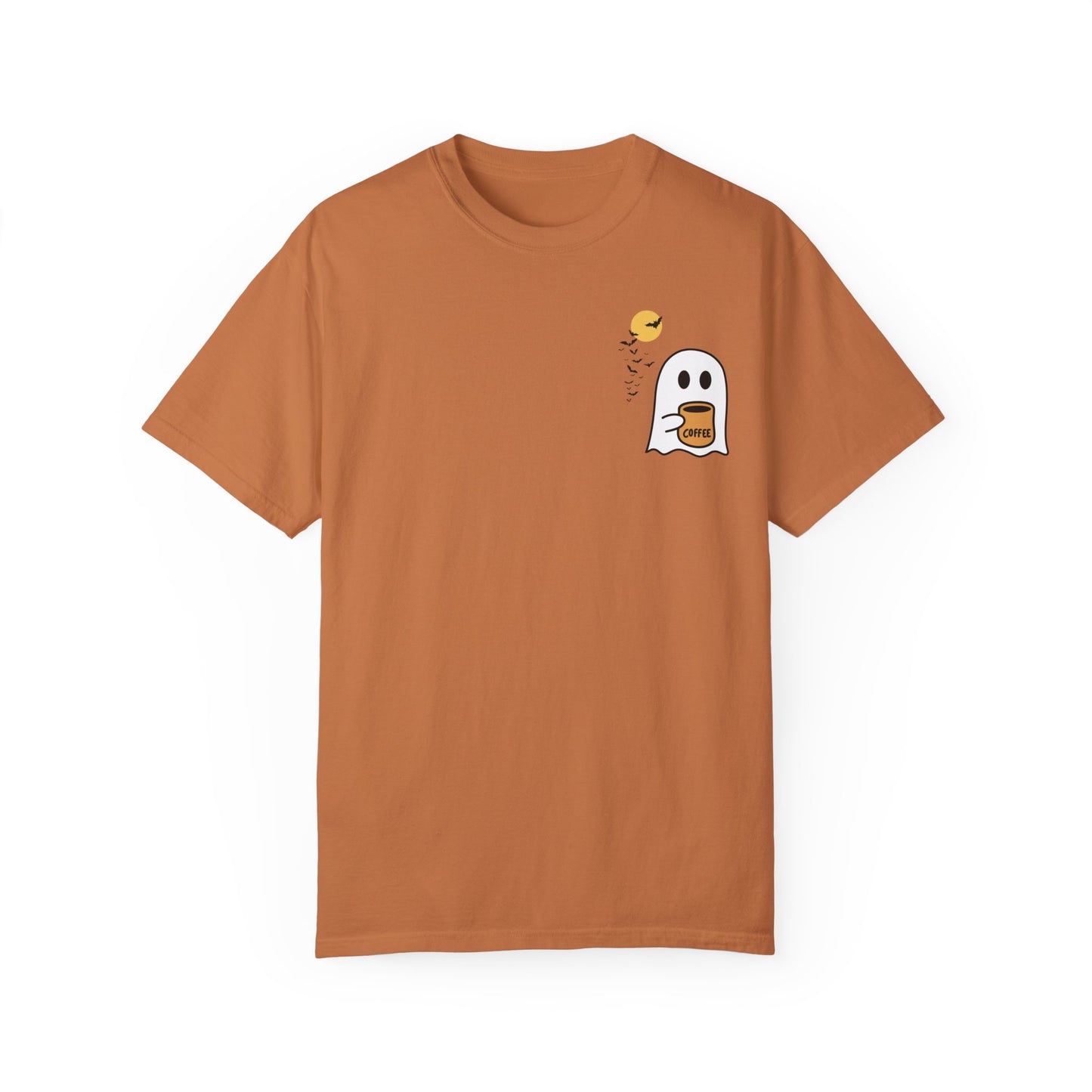 Unisex Comfort colors T-shirt Cute Spooky Coffee T-shirt