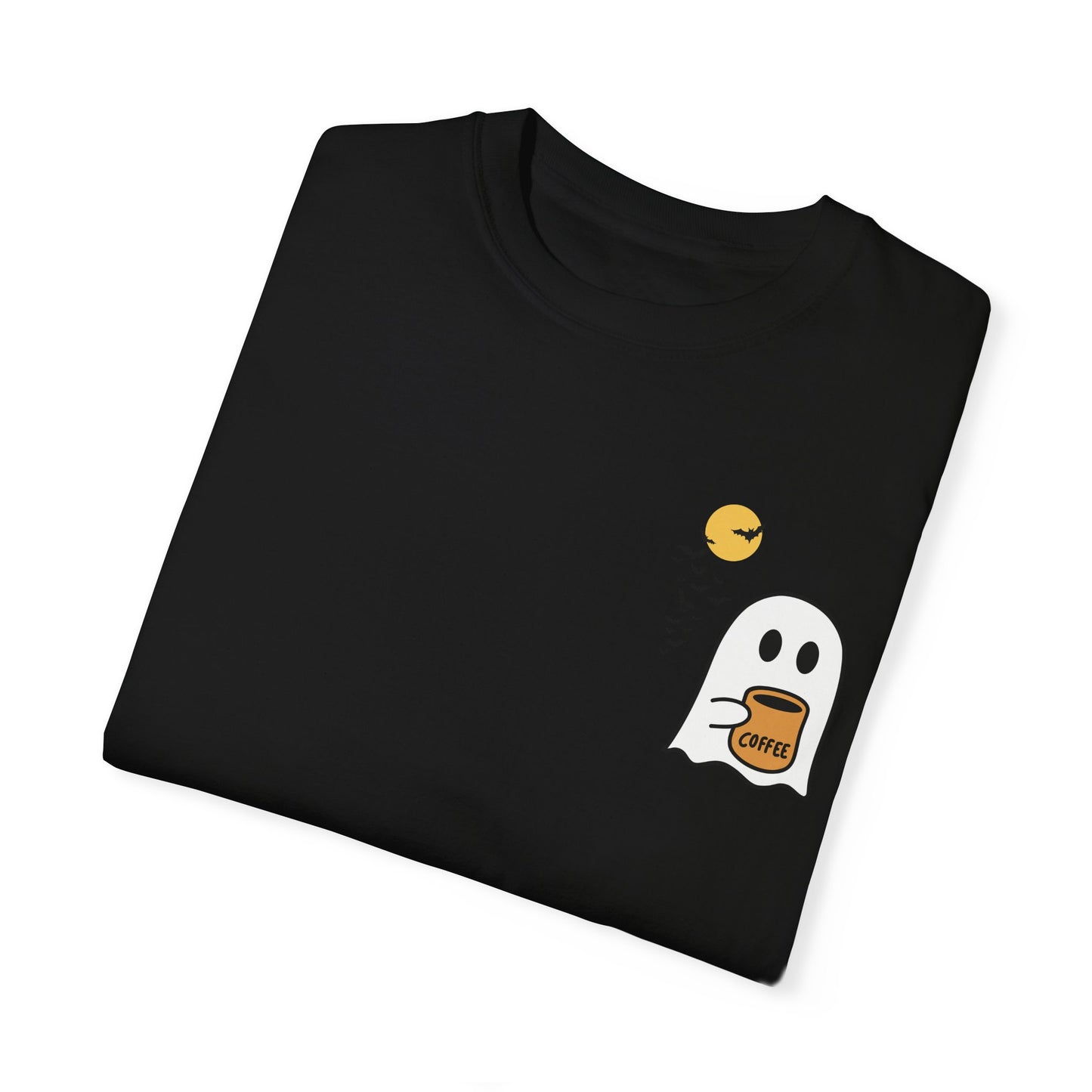 Unisex Comfort colors T-shirt Cute Spooky Coffee T-shirt