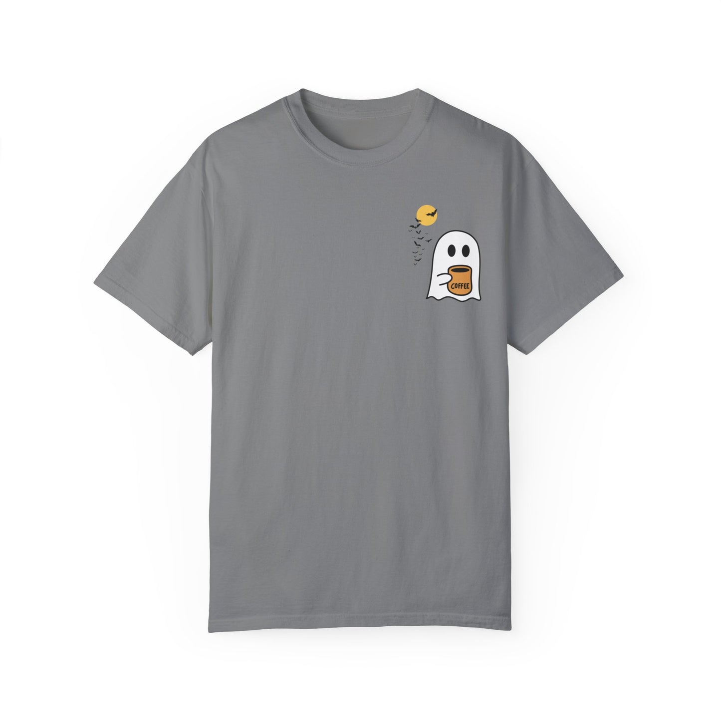 Unisex Comfort colors T-shirt Cute Spooky Coffee T-shirt