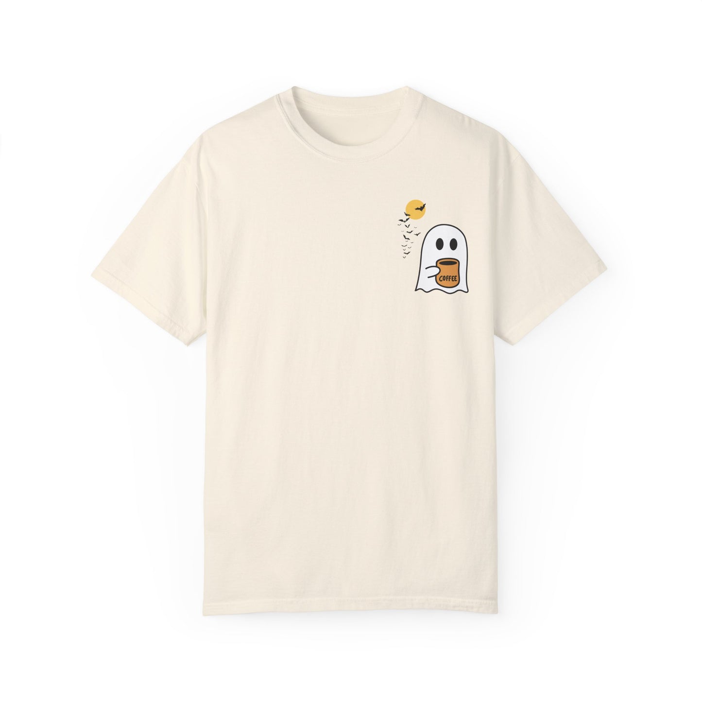 Unisex Comfort colors T-shirt Cute Spooky Coffee T-shirt