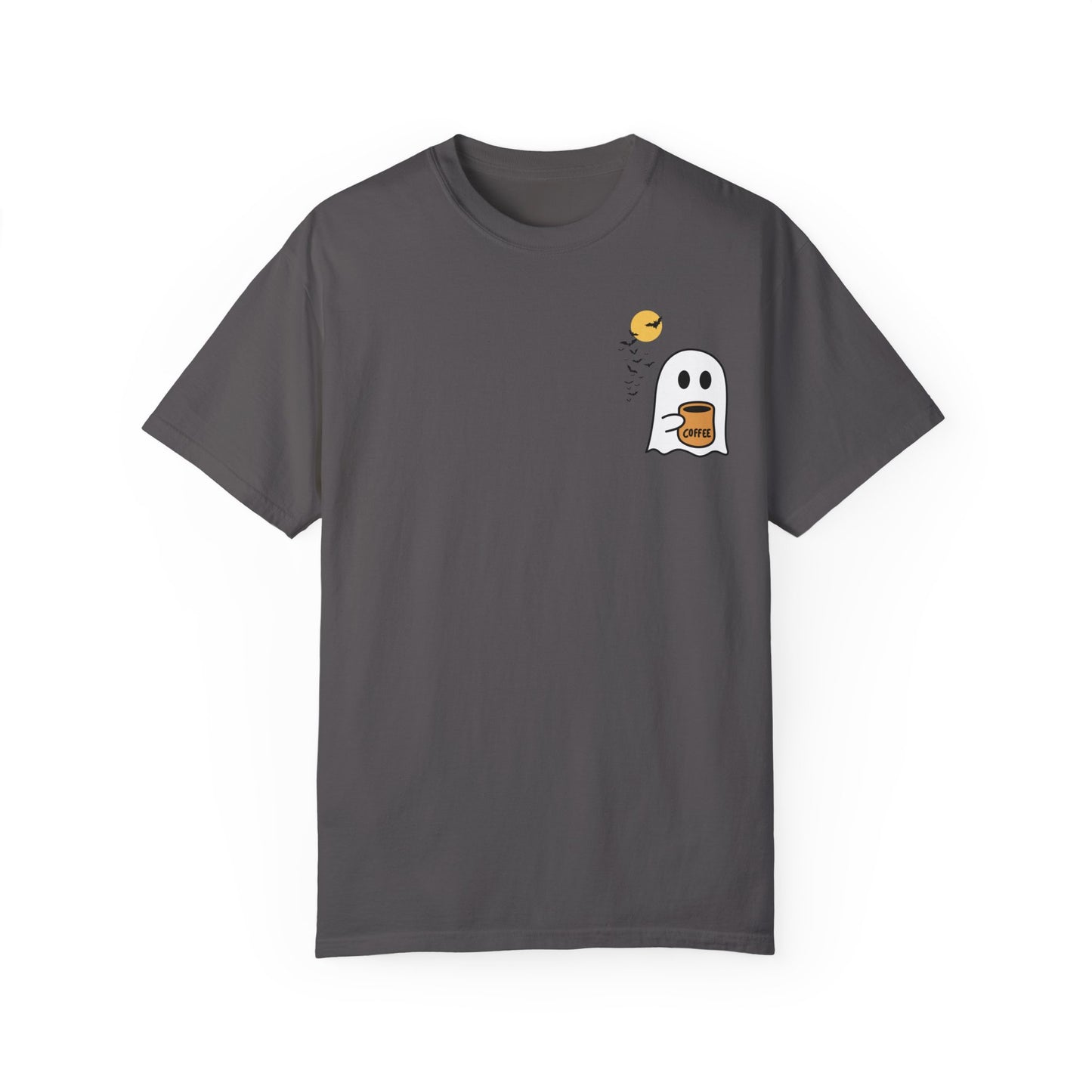 Unisex Comfort colors T-shirt Cute Spooky Coffee T-shirt