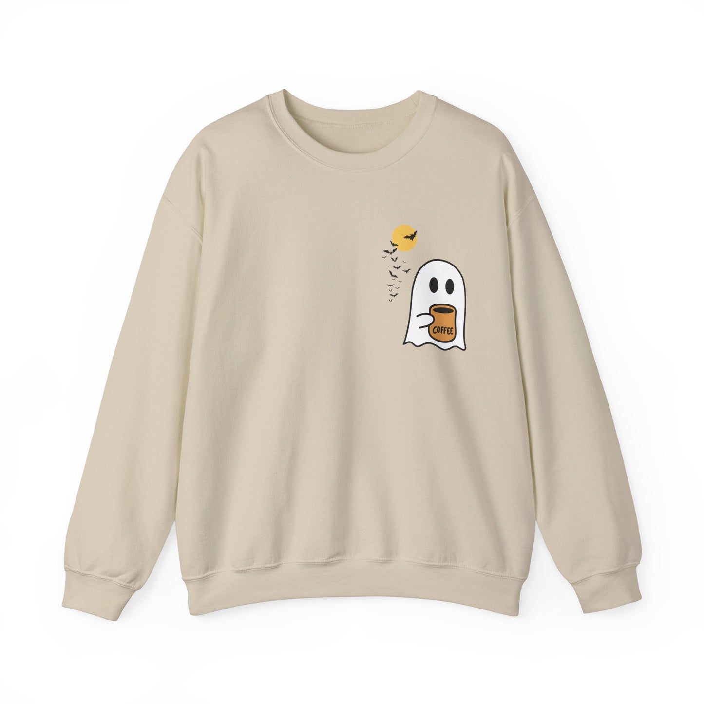 Unisex Cute Spooky Coffee Crewneck Sweatshirt Heavy Blend™