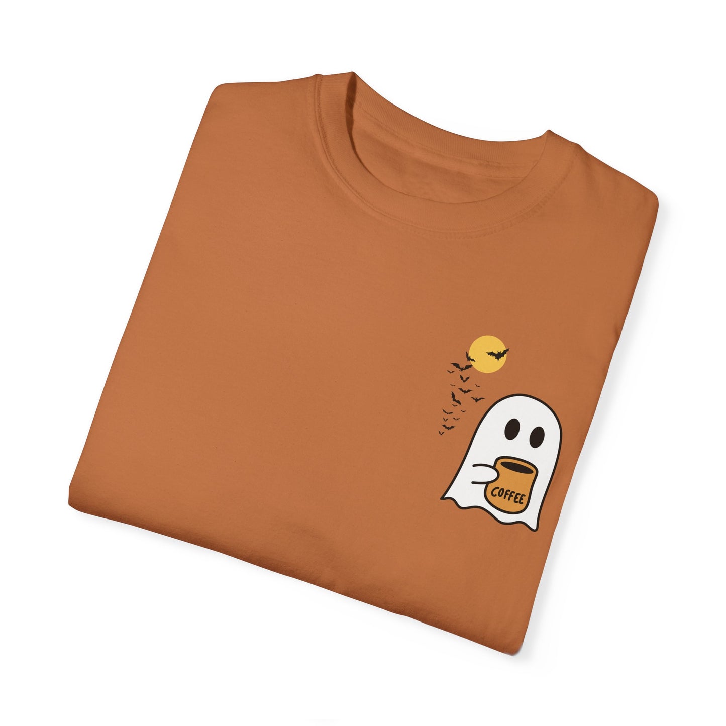 Unisex Comfort colors T-shirt Cute Spooky Coffee T-shirt