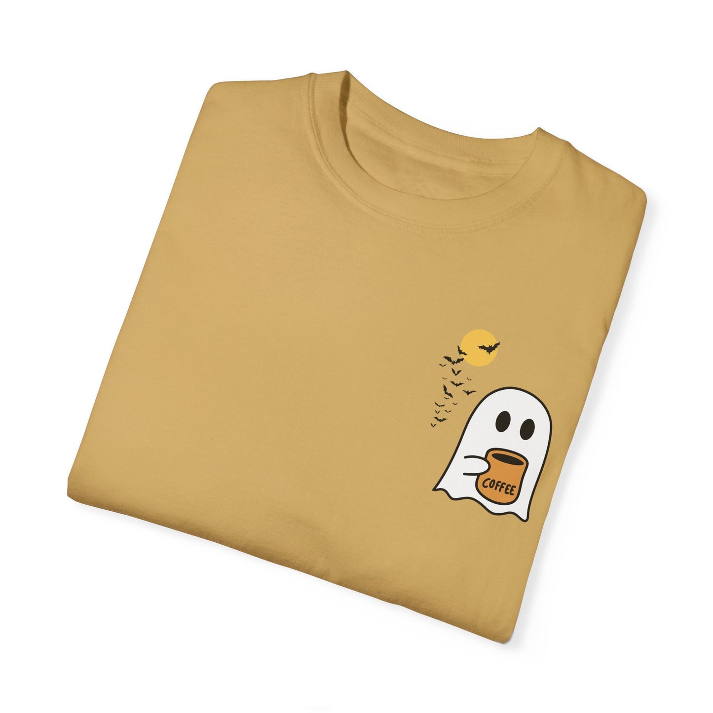 Unisex Comfort colors T-shirt Cute Spooky Coffee T-shirt