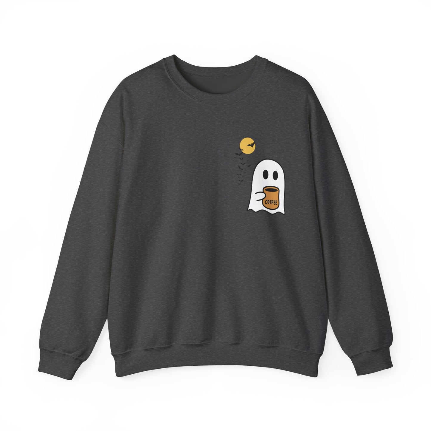 Unisex Cute Spooky Coffee Crewneck Sweatshirt Heavy Blend™