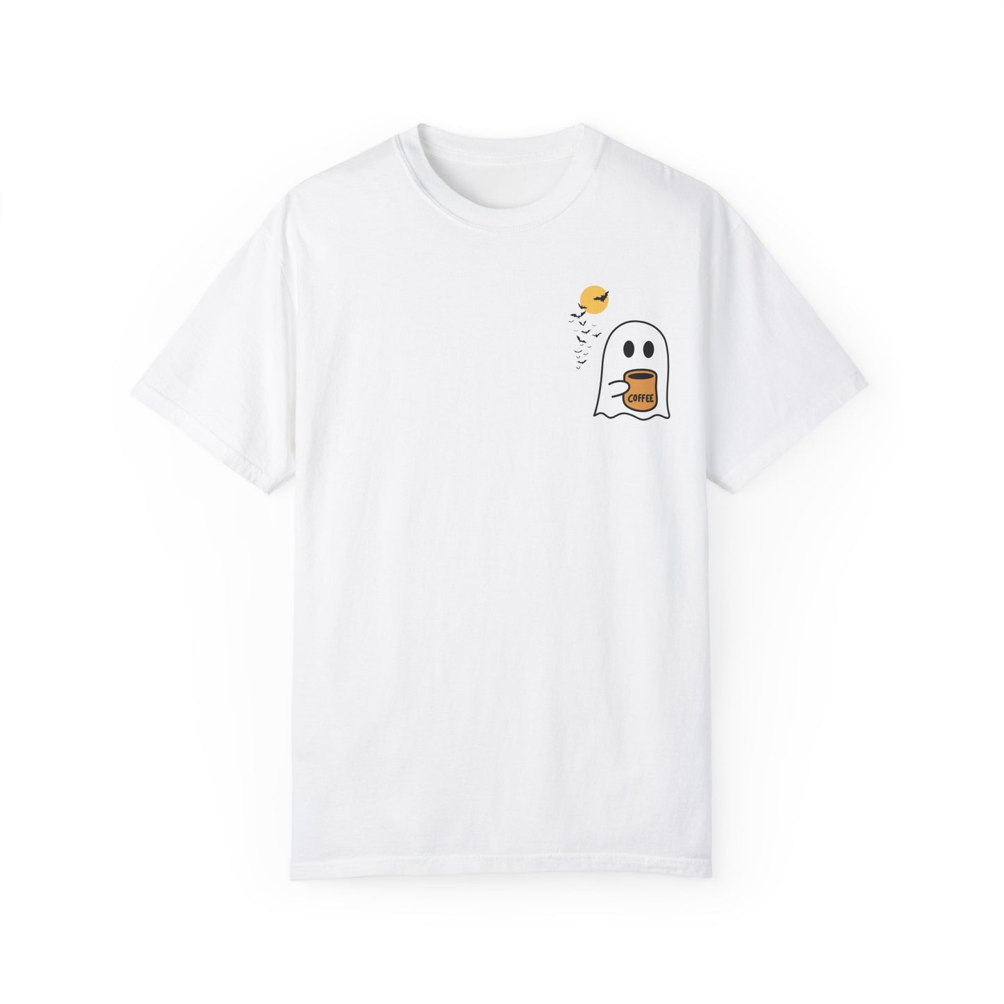 Unisex Comfort colors T-shirt Cute Spooky Coffee T-shirt