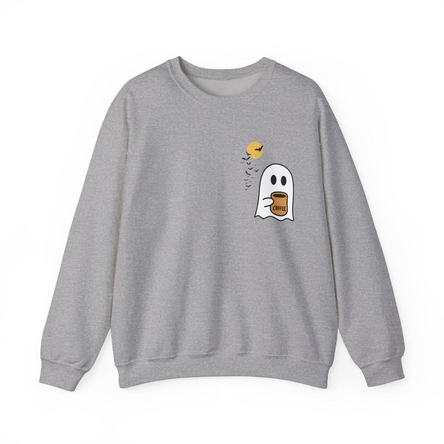 Unisex Cute Spooky Coffee Crewneck Sweatshirt Heavy Blend™