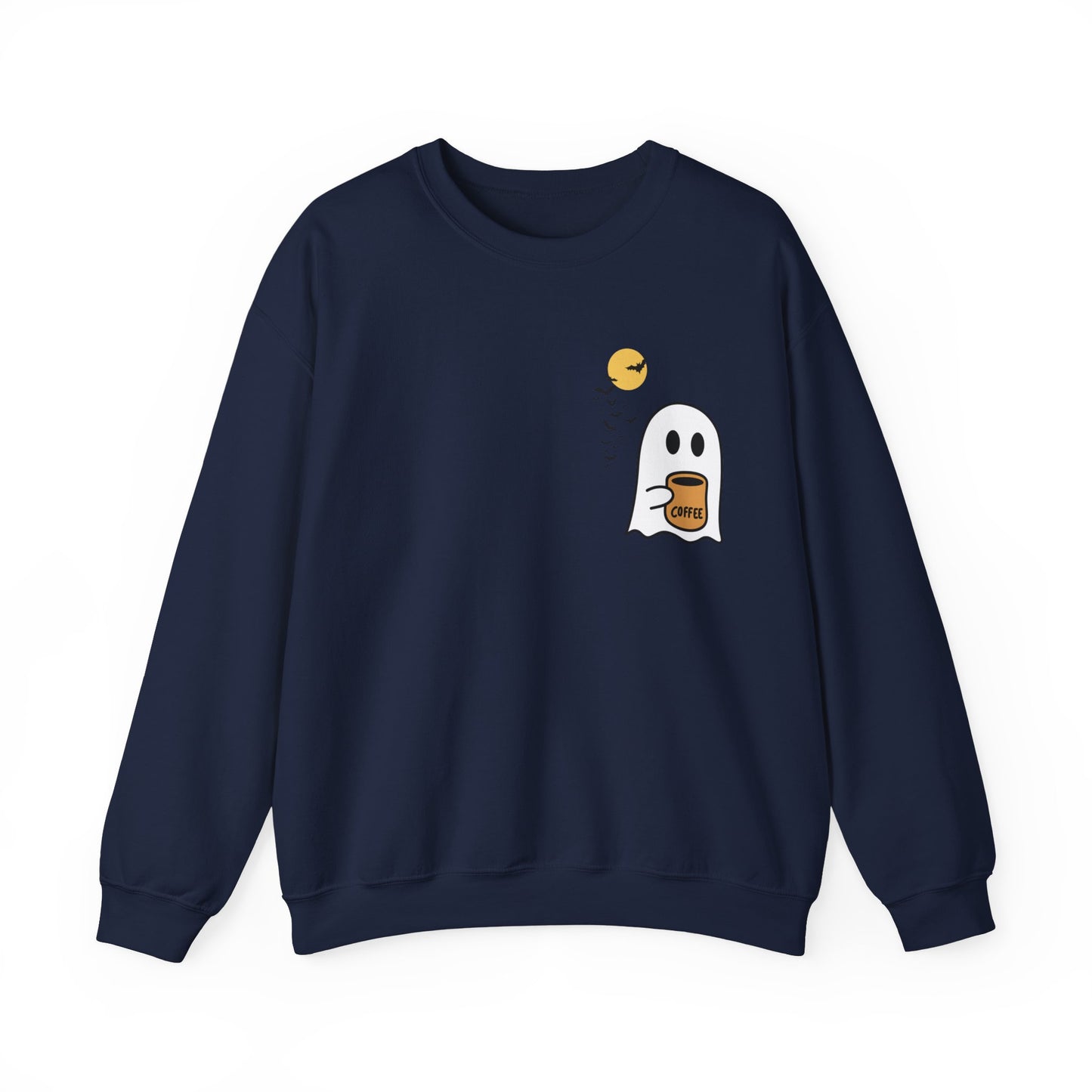Unisex Cute Spooky Coffee Crewneck Sweatshirt Heavy Blend™