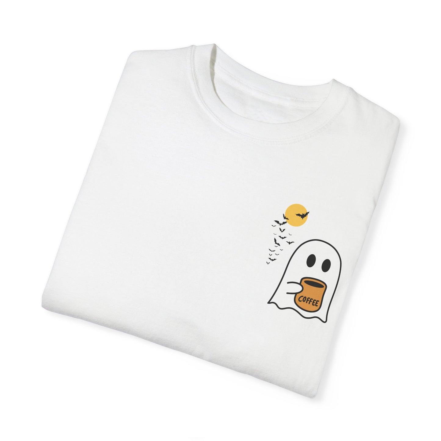 Unisex Comfort colors T-shirt Cute Spooky Coffee T-shirt