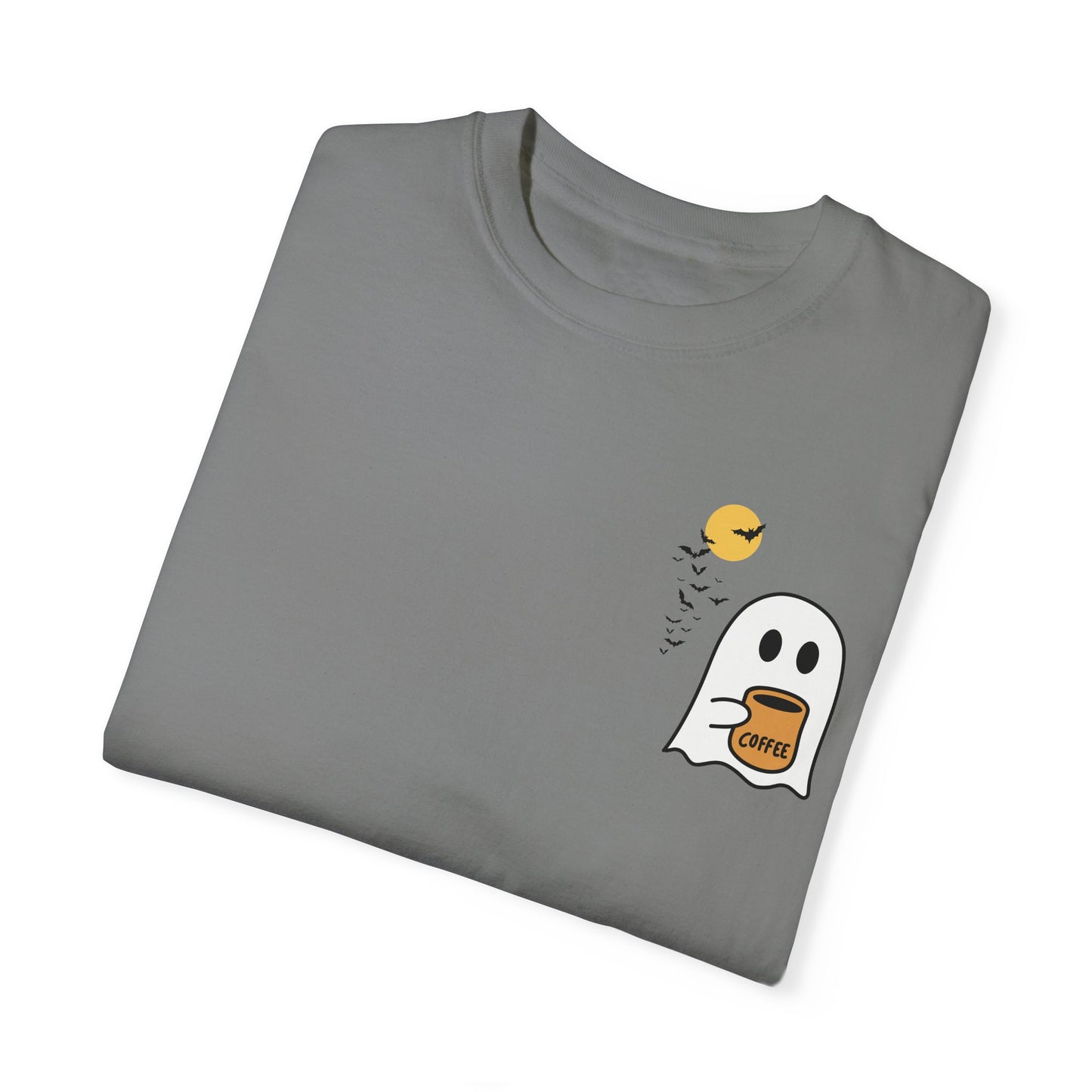 Unisex Comfort colors T-shirt Cute Spooky Coffee T-shirt