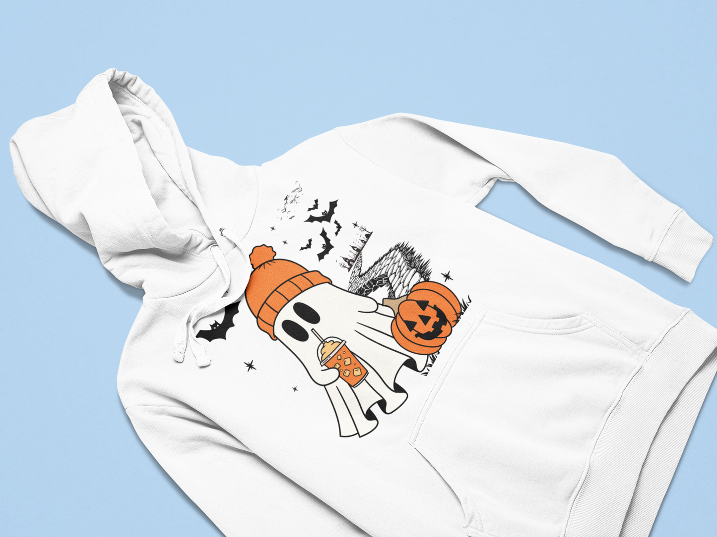 Unisex Cute Ghost Sweatshirt, Funny Spooky Sweatshirt, Women's Ghost Sweatshirt, Spooky Season, Halloween Party Shirt, Fall Ghost Shirt