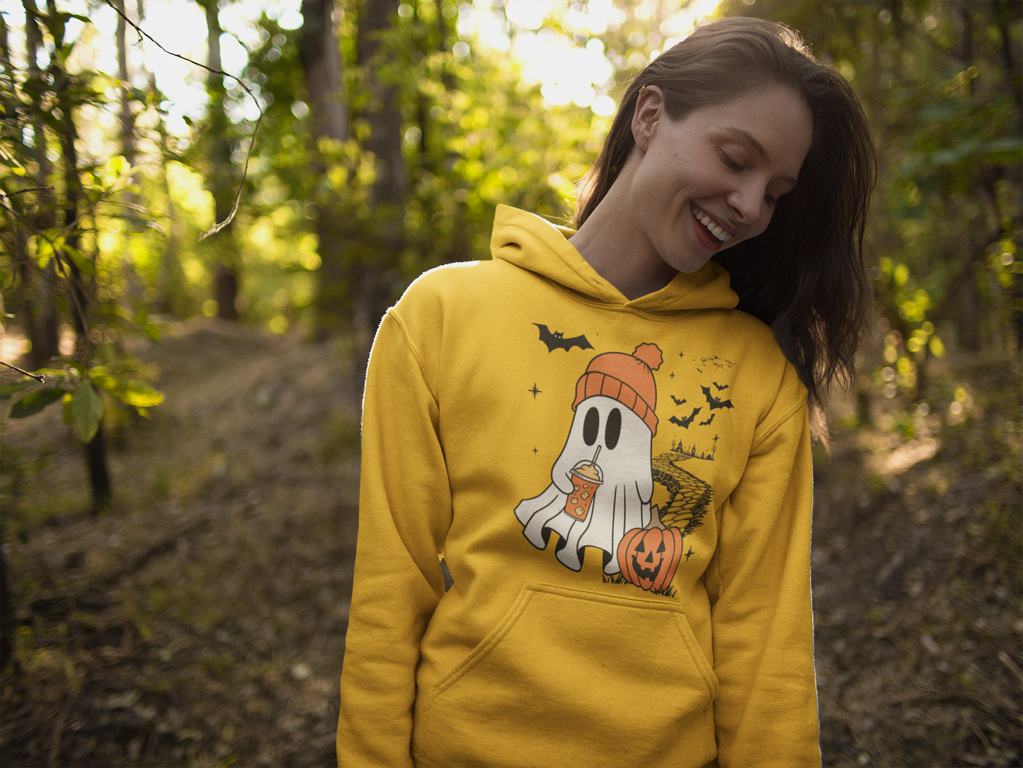 Unisex Cute Ghost Sweatshirt, Funny Spooky Sweatshirt, Women's Ghost Sweatshirt, Spooky Season, Halloween Party Shirt, Fall Ghost Shirt