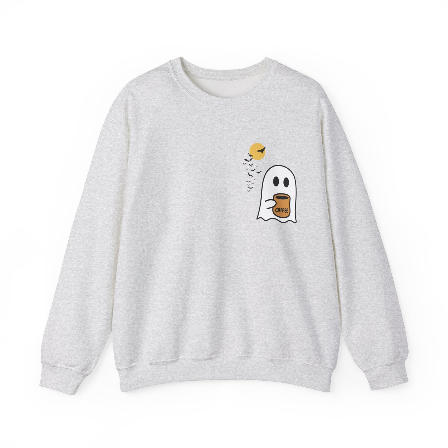 Unisex Cute Spooky Coffee Crewneck Sweatshirt Heavy Blend™