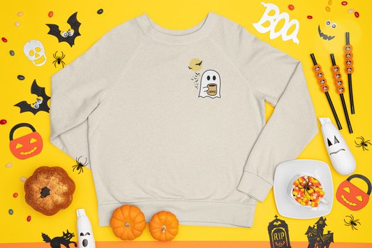 Unisex Cute Spooky Coffee Crewneck Sweatshirt Heavy Blend™